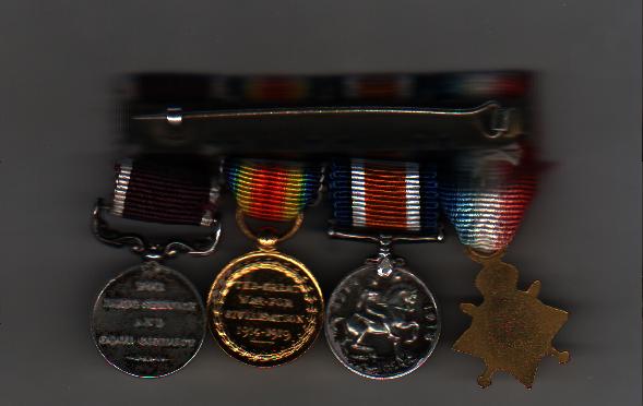 Seeley long service
allied victory medal, British war medal, 1914 star