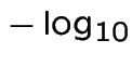 $ -\log_{10}$