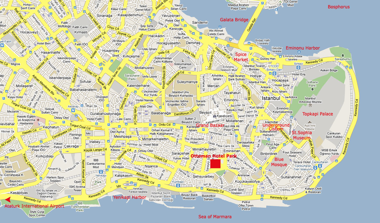 ISTANBUL MAP | Map of World