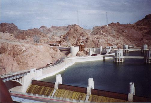 Hoover Dam from Arizona