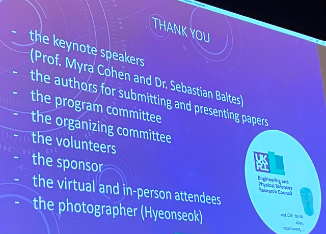 Cohen, Baltes, Hyeonseok_Lee, EPSRC, ICSE