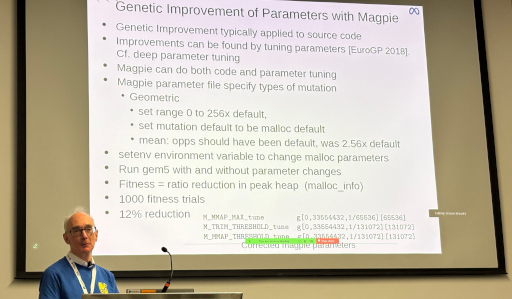 Genetic Improvement of Parameters with Magpie