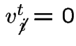 $v_{\not \,i}^{t}=0$
