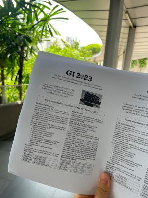 GI @ ICSE 2023 flyer used at ASE in Singapore