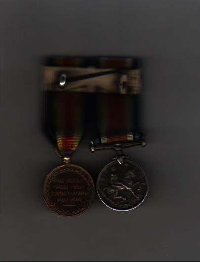 c b langdon 
allied victory medal, British war medal