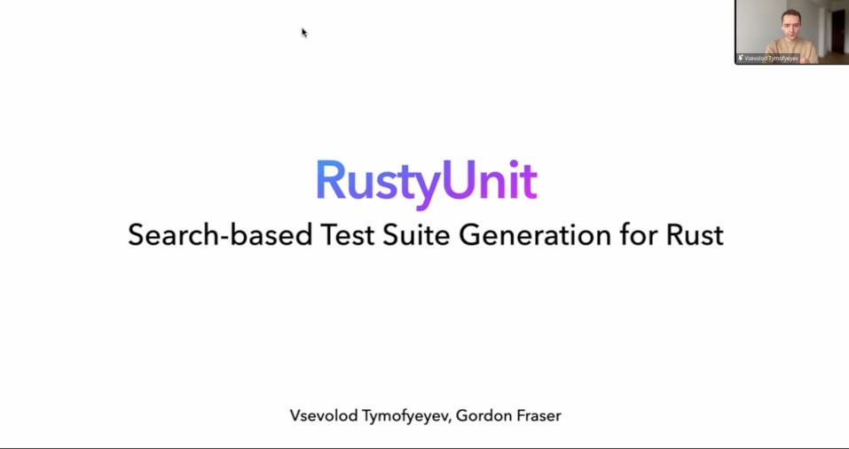 Search-based Test Suite Generation for Rust